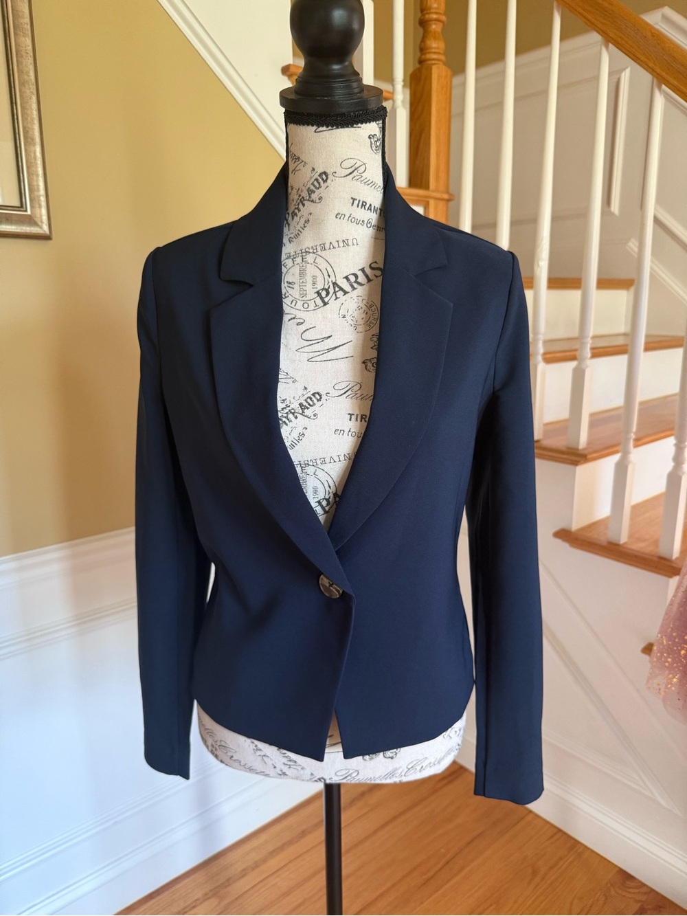 NIC+ZOE Deep Navy Single-Button Tailored Blazer